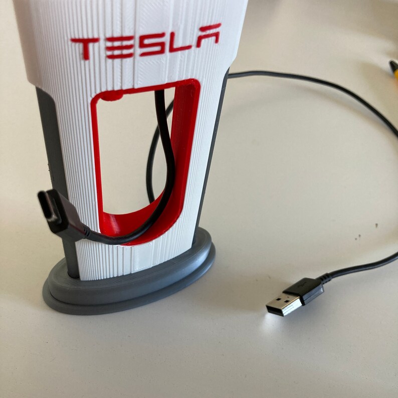 Tesla USBC Supercharger 3D Printed Etsy