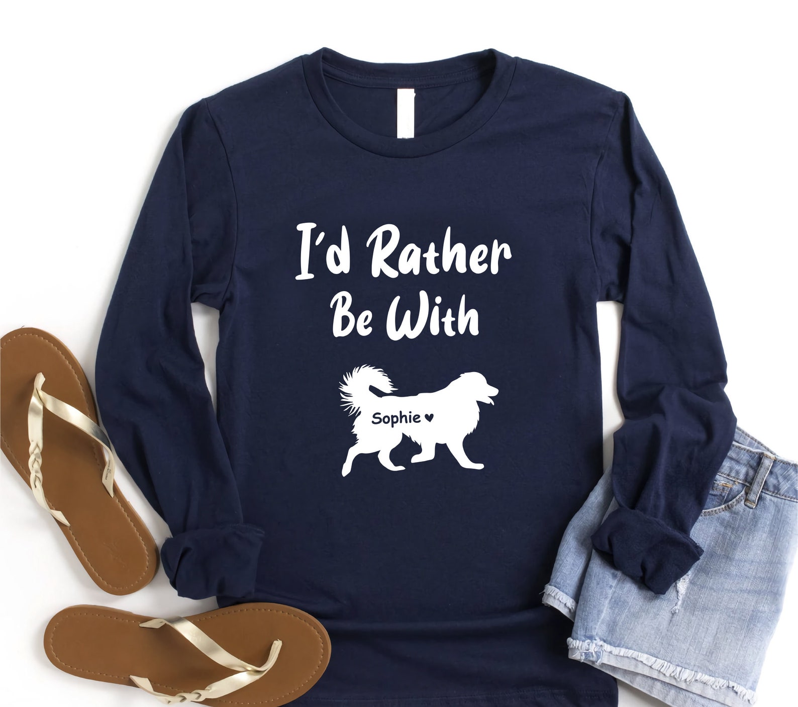 I'd Rather Be With My Dog Shirt Funny Aussie Tshirt Etsy