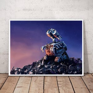 Wall-E Movie Poster Canvas Wall Art Home Decor (No Frame)
