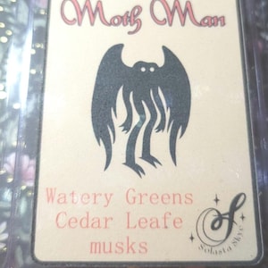 Moth Man wax melt, cryptozoology gift, glass jar, magic, paranormal, hunter, creature, home decor