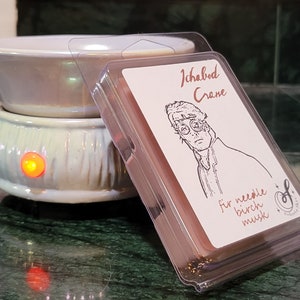 Johnny Depp Ichabod Crane sleepy hallow soy wax melt, fandom, pop culture, home decor, handpoured, handmade, gifts, wax tarts
