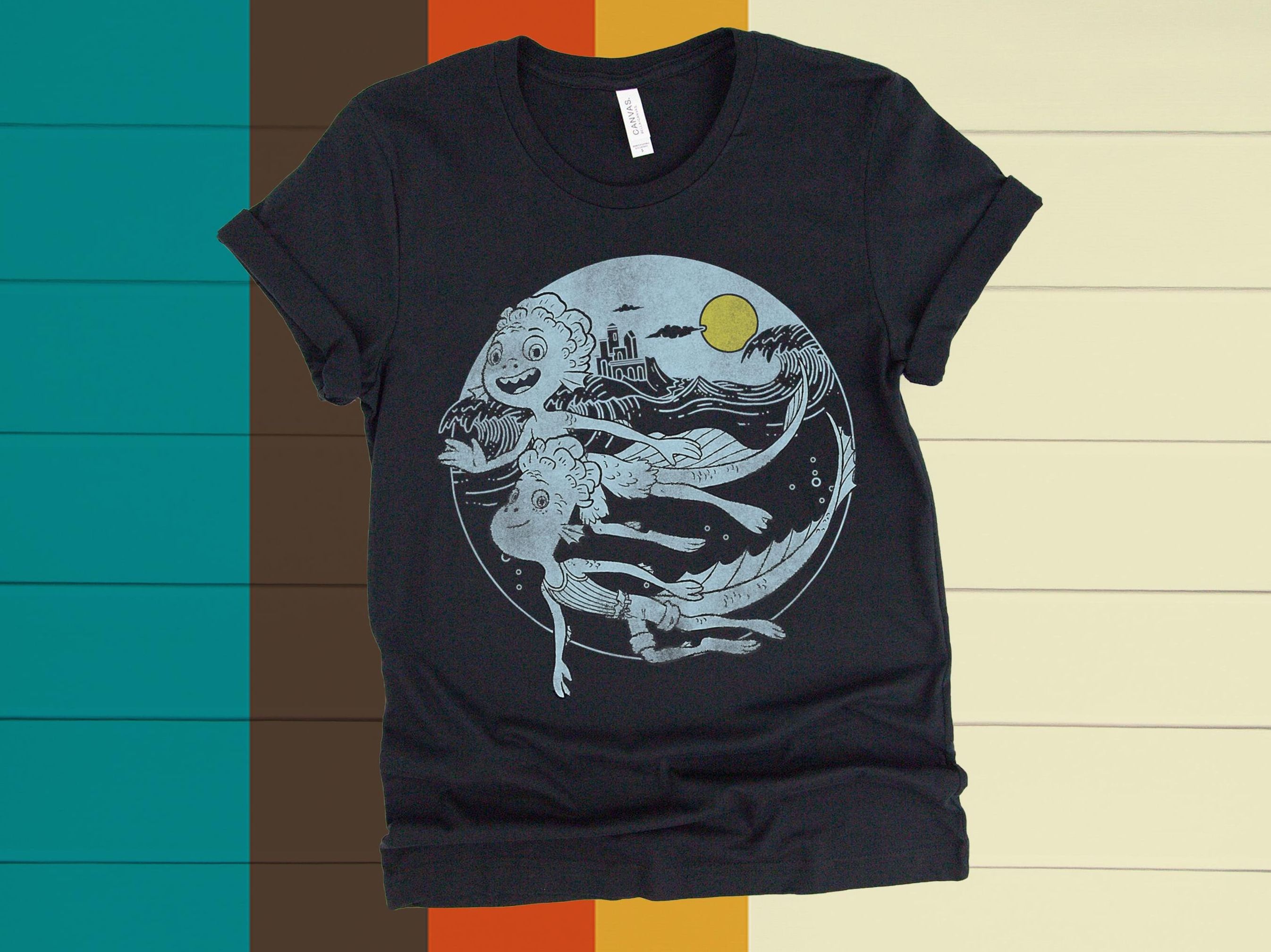 terra & sky v neck t shirt