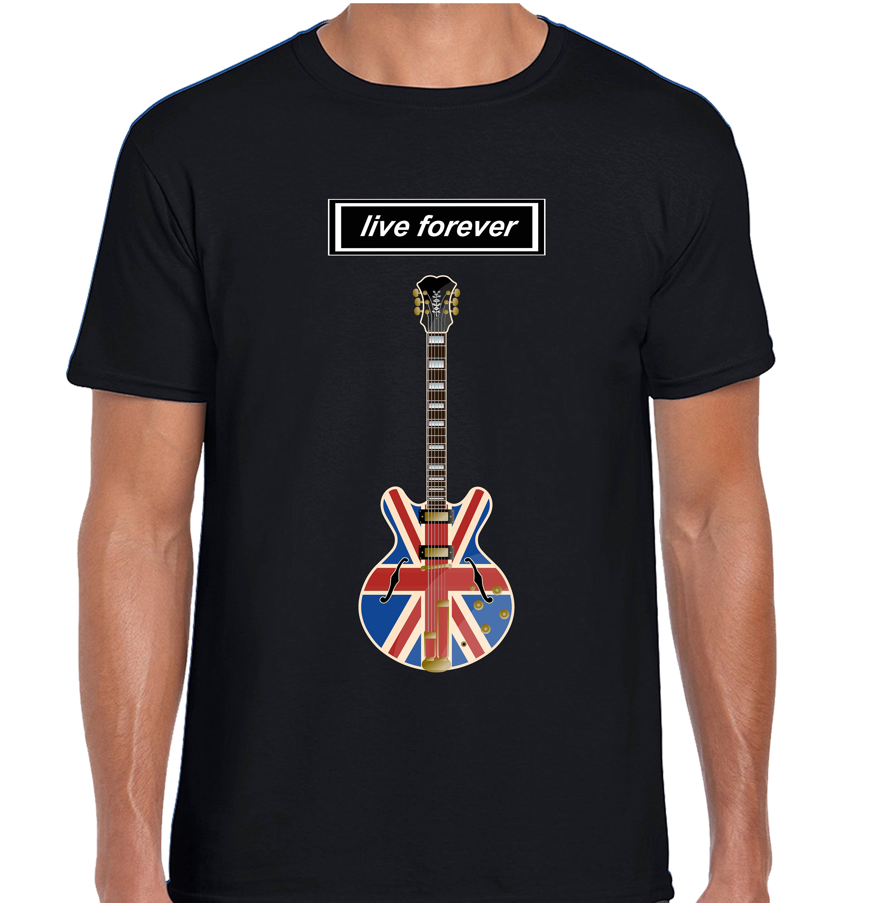 Oasis T Shirt Oasis Lyrics Print Live Forever T Shirt Etsy UK
