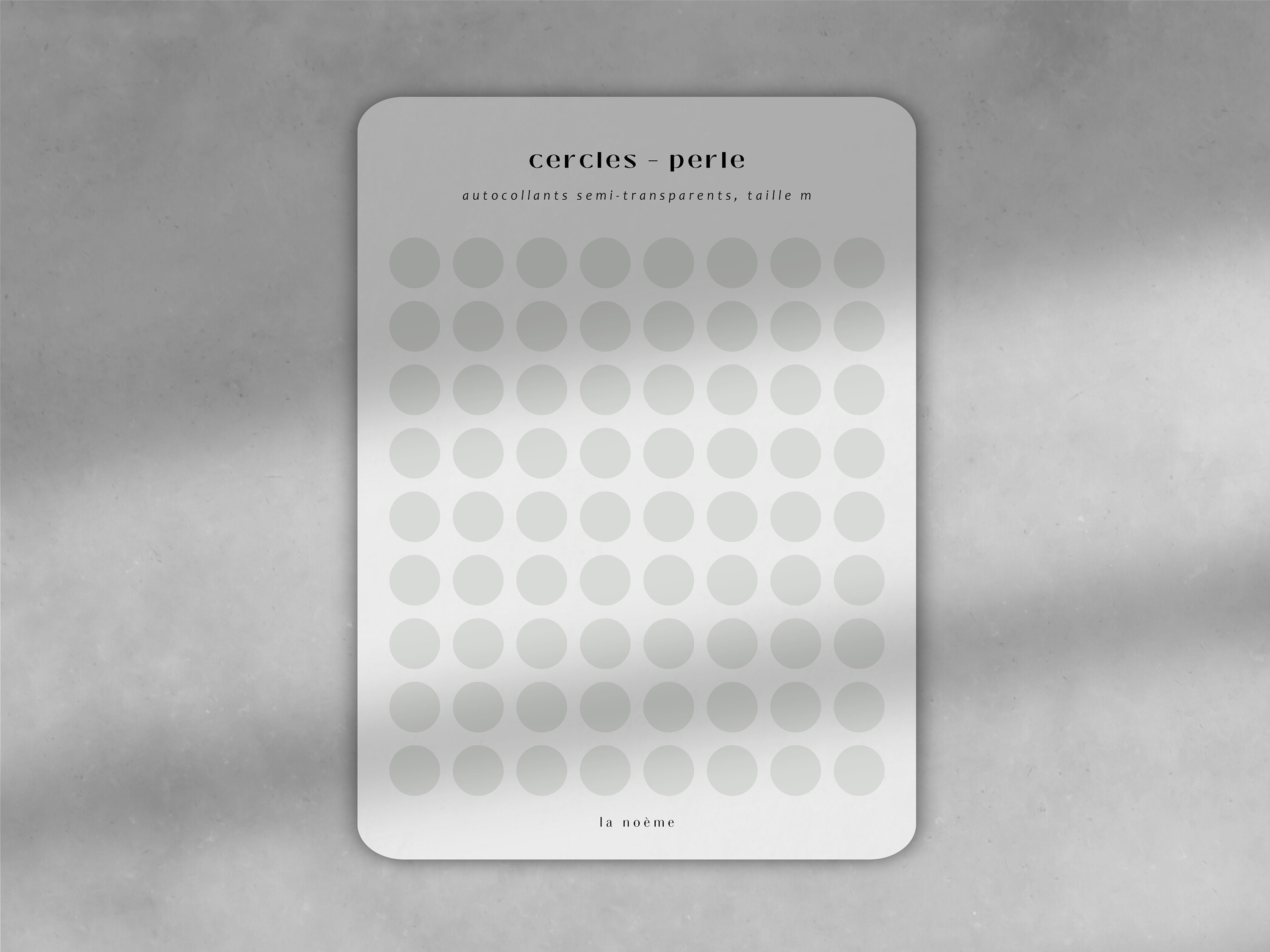 Autocollants à Points, Perle - Moyen // Accessoires de Planificateur Esthétique Minimal