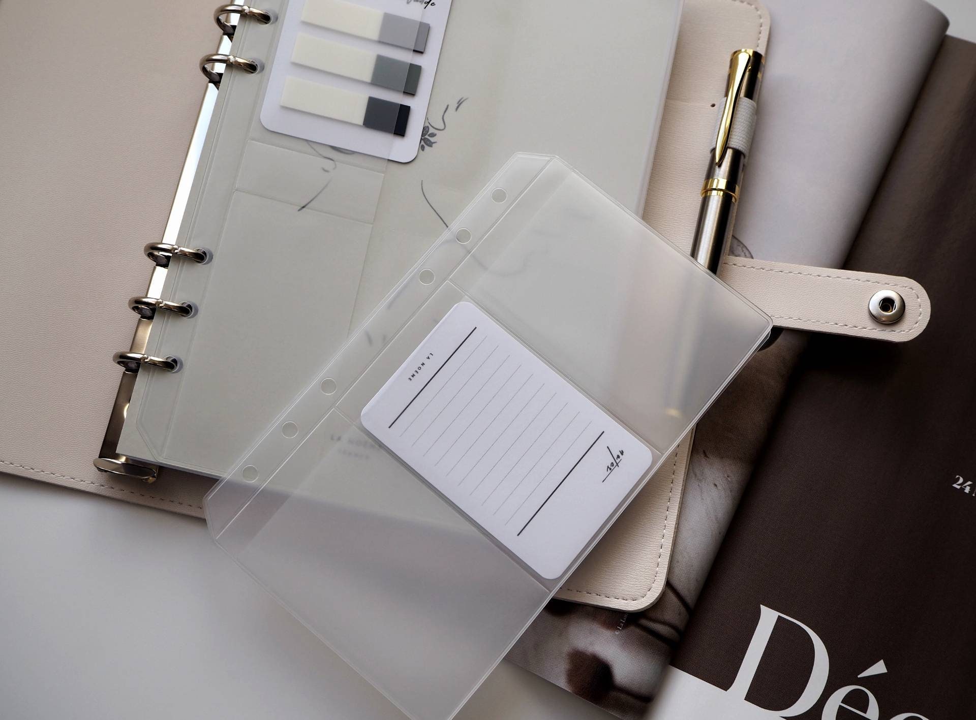 Card Holder Insert Personal A5 Sizes Minimal Chic Etsy