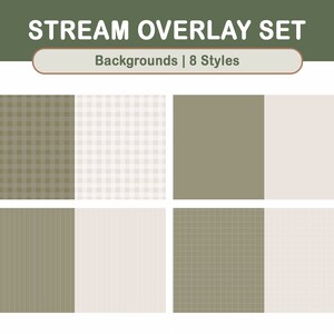 Skogskaniner, svampar, Cottagecore, Twitch Stream Overlay Set / Skogsestetik / Webbkamera / Gräns / Enkel / Emotes / Streaming-inställningar bild 7