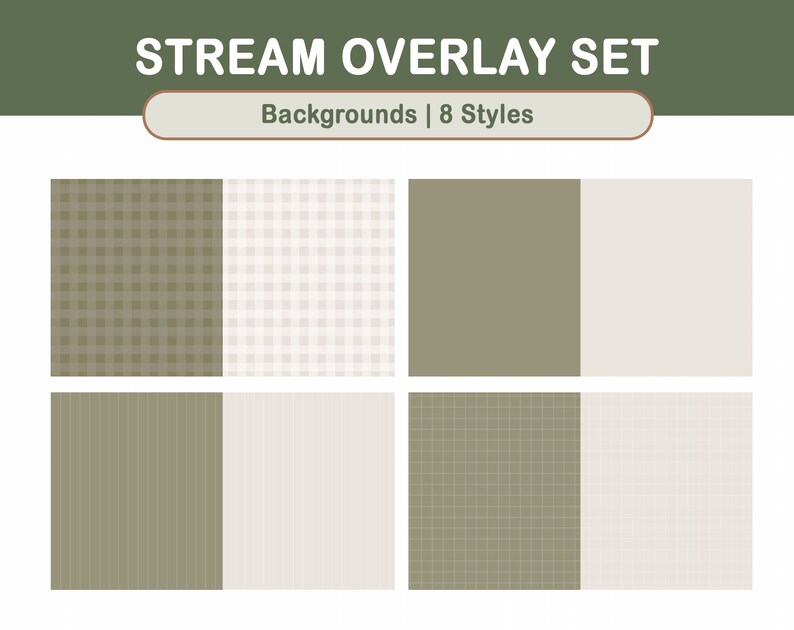 Skogskaniner, svampar, Cottagecore, Twitch Stream Overlay Set / Skogsestetik / Webbkamera / Gräns / Enkel / Emotes / Streaming-inställningar bild 7
