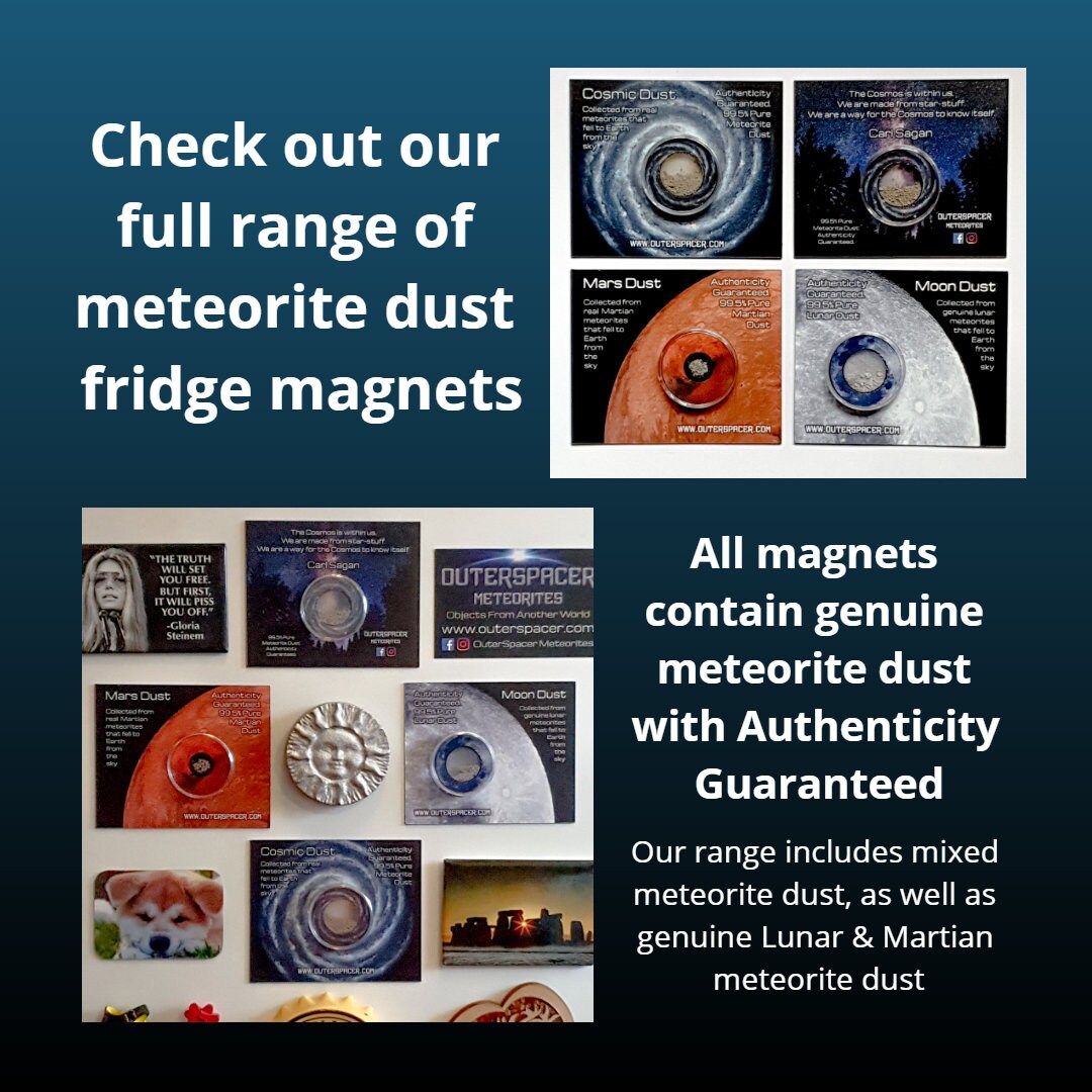 Moon Dust With Genuine Lunar Meteorite Dust Round Etsy UK