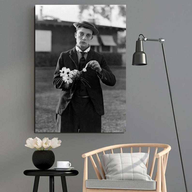 No Frame Buster Keaton Movie Star Poster Canvas Painting Wall Art Poster Home Decor