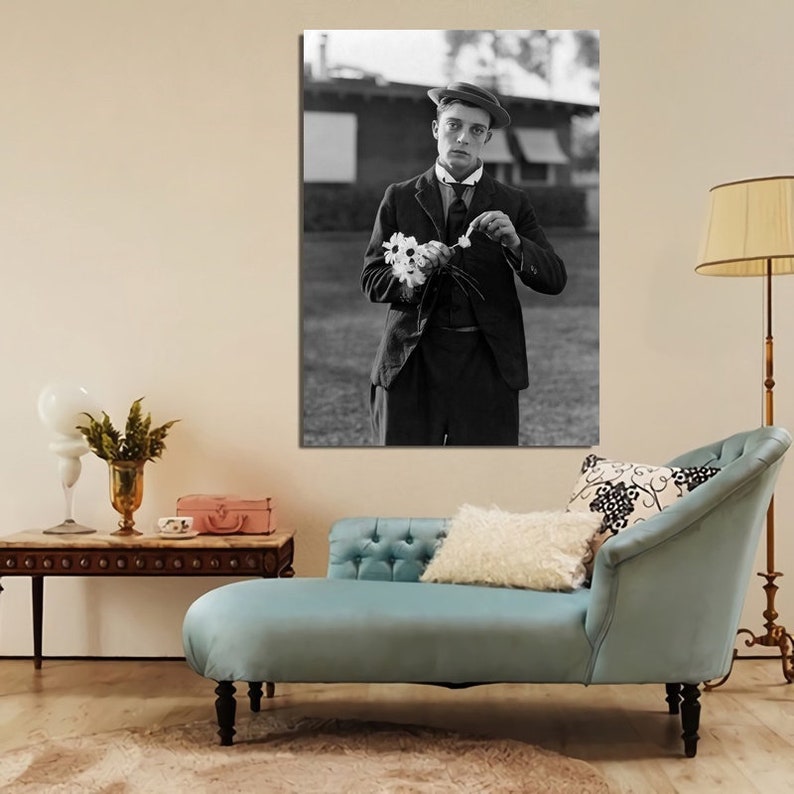 No Frame Buster Keaton Movie Star Poster Canvas Painting Wall Art Poster Home Decor