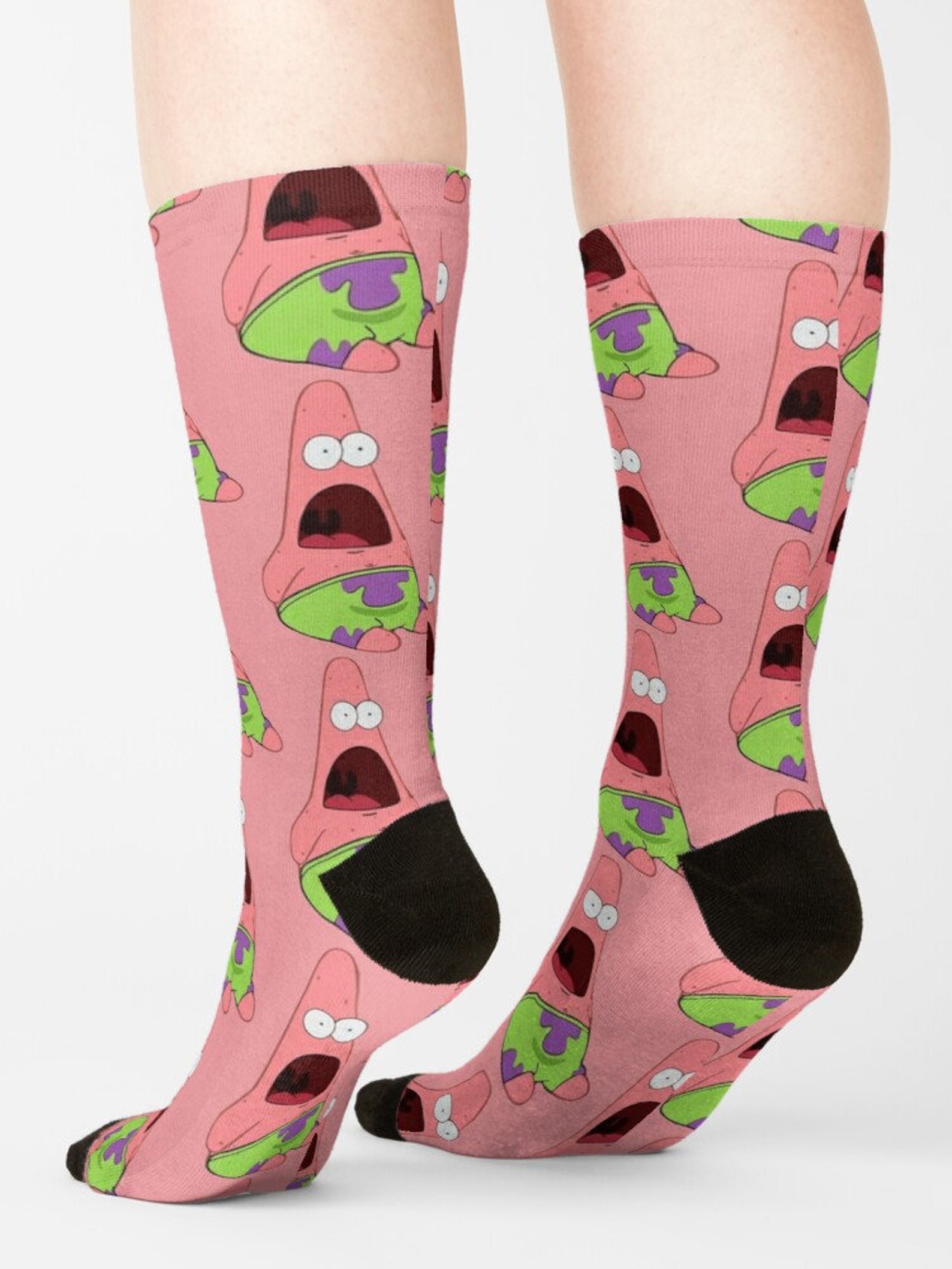 Surprised Patrick Socks Patrick Socks Spongebob Patrick Etsy