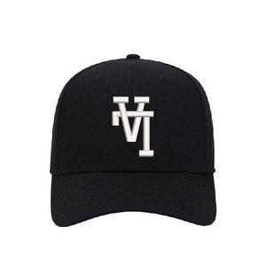 LA Initials Upside Down - Inverted - Baseball Cap - Mid Profile - Embroidered