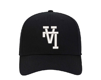 LA Initials Upside Down - Inverted - Baseball Cap - Mid Profile - Embroidered