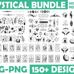 Mysticism ALL-IN-ONE Bundle | Mystical svg, Mystic Moon svg, Celestial svg bundle, Witchy svg, Magic Svg, Layered Files
