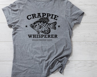 Crappie Whisperer Fishing T-Shirt for Fisherman