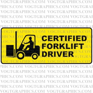 Certified Forklift Driver SVG | Certified Forklift Driver PNG