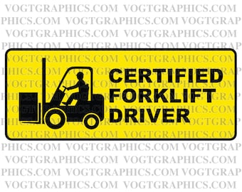 Certified Forklift Driver SVG | Certified Forklift Driver PNG