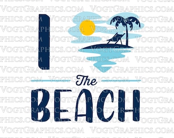Me encanta The Beach SVG / PNG