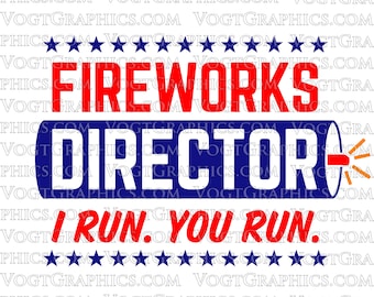 Fireworks Director SVG / PNG - Gráfico del 4 de julio