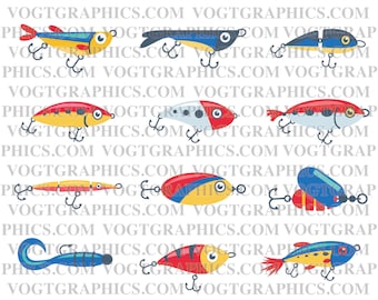 Señuelos de pesca SVG / PNG