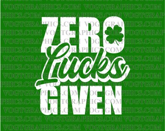 Cero suertes dadas SVG / PNG