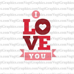 I Love You SVG | PNG