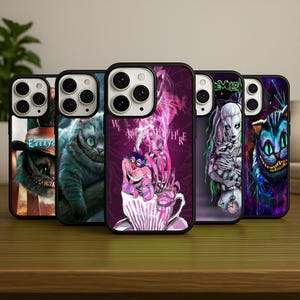 Nueva funda del Gato de Cheshire para iPhone 16 Pro Max, iPhone 17, 15, 14, 13 y 12, funda Alicia en el País de las Maravillas para Samsung S25 Ultra, funda para Samsung Galaxy