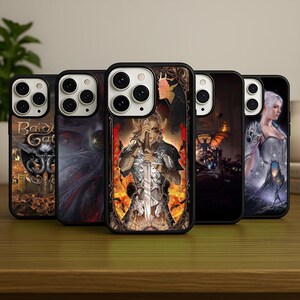 Baldur&#39;s Gate Design Case iPhone 16 Pro Max, iPhone 17, 15, 14, 13, 12 Hülle, Baldur&#39;s Gate Samsung S25 Ultra Case, Samsung Galaxy Case