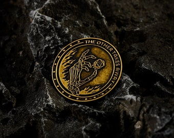 Moneda DND hecha a mano Lo que una mano da moneda / 1 o 20 fichas de inspiración para juegos de rol / TTRPG Monedas de personajes de mazmorras y dragones DOLDOLS