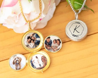 Personalized Photo Locket Necklace 925 Sterling Silver Photo Heart Locket Necklace Personalized Photo Locket Necklace For Women