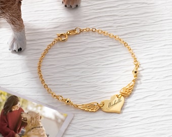 Mommy of an Angel Necklace Bracelet Custom Name 925 Sterling Silver Memorial Jewelry Sympathy Gift for Women Mom, Personalized Name Bracelet