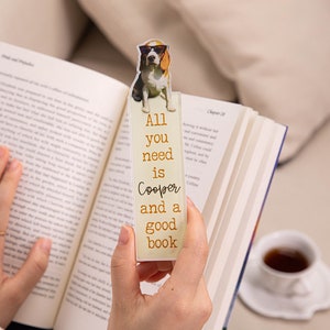 Personalisiertes Hunde Katzen Porträt Acryl Bunt Namen Lesezeichen, Haustier Lesezeichen Geschenk für Tier Liebhaber, Geburtstag/Muttertags Geschenk für Buch Liebhaber