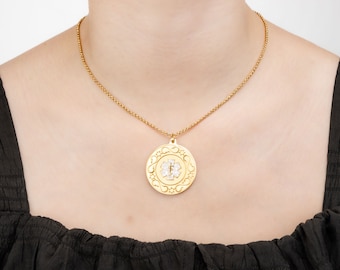 Custom Medical Alert Necklace Stainless Steel Engraved Medical Jewelry, ID Tag for Men/Women