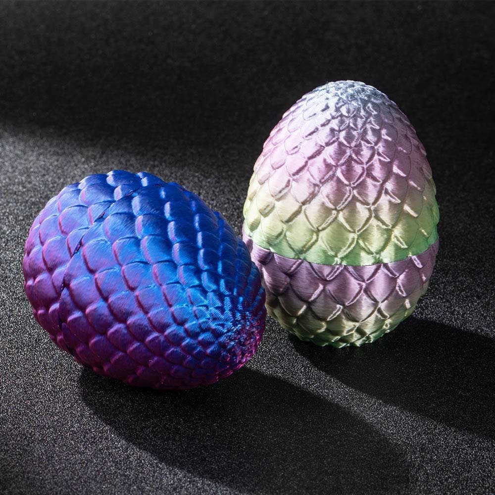 Uovo Di Drago Stampato In 3D – Drago Cristallo Articolato 30 Cm, Giocattolo Misterioso Luminescente, Regalo Per Bambini E Adulti