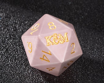 Personalized Heart&Text D20 Dice For Loved ones Custom Wedding Dice, Dungeons and Dragons, Gift for DND Lover/Couple Bride Dice | Marriage