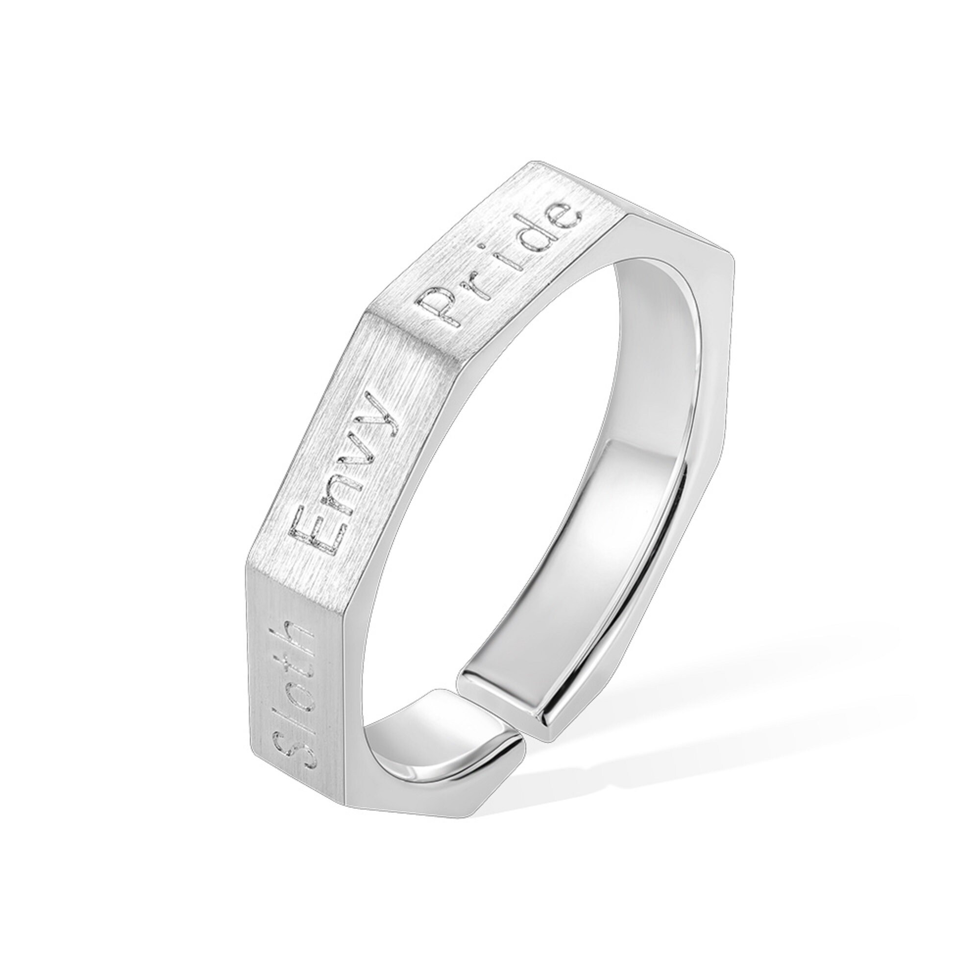 Handmade Sterling Silver Vintage Seven Deadly Sins Fashion Handmade Sterling Silver Vintage Seven Deadly Sins Fashion