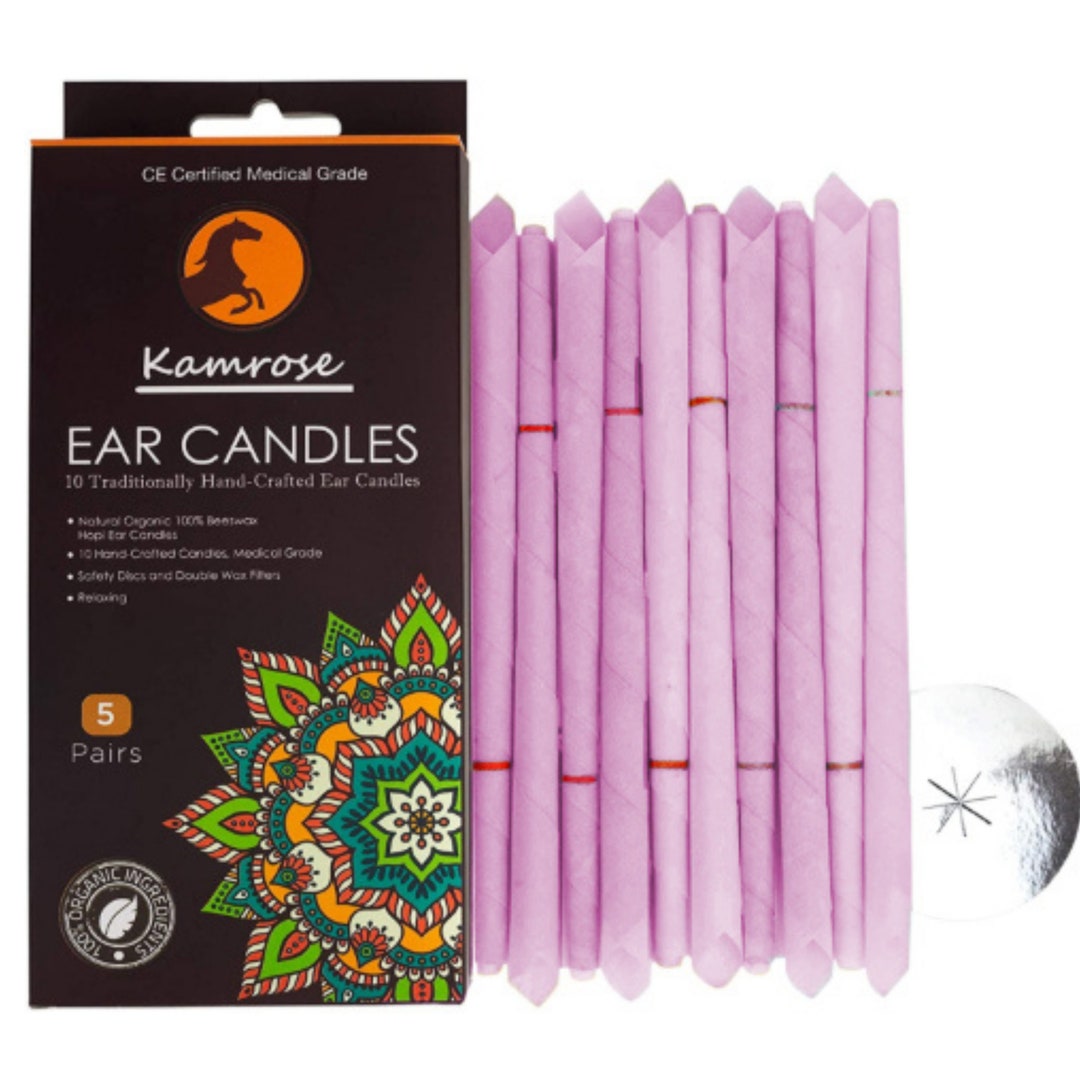 10 X Hopi Ear Candles for Blocked Ears Hopi Wax Remover 5 Protective