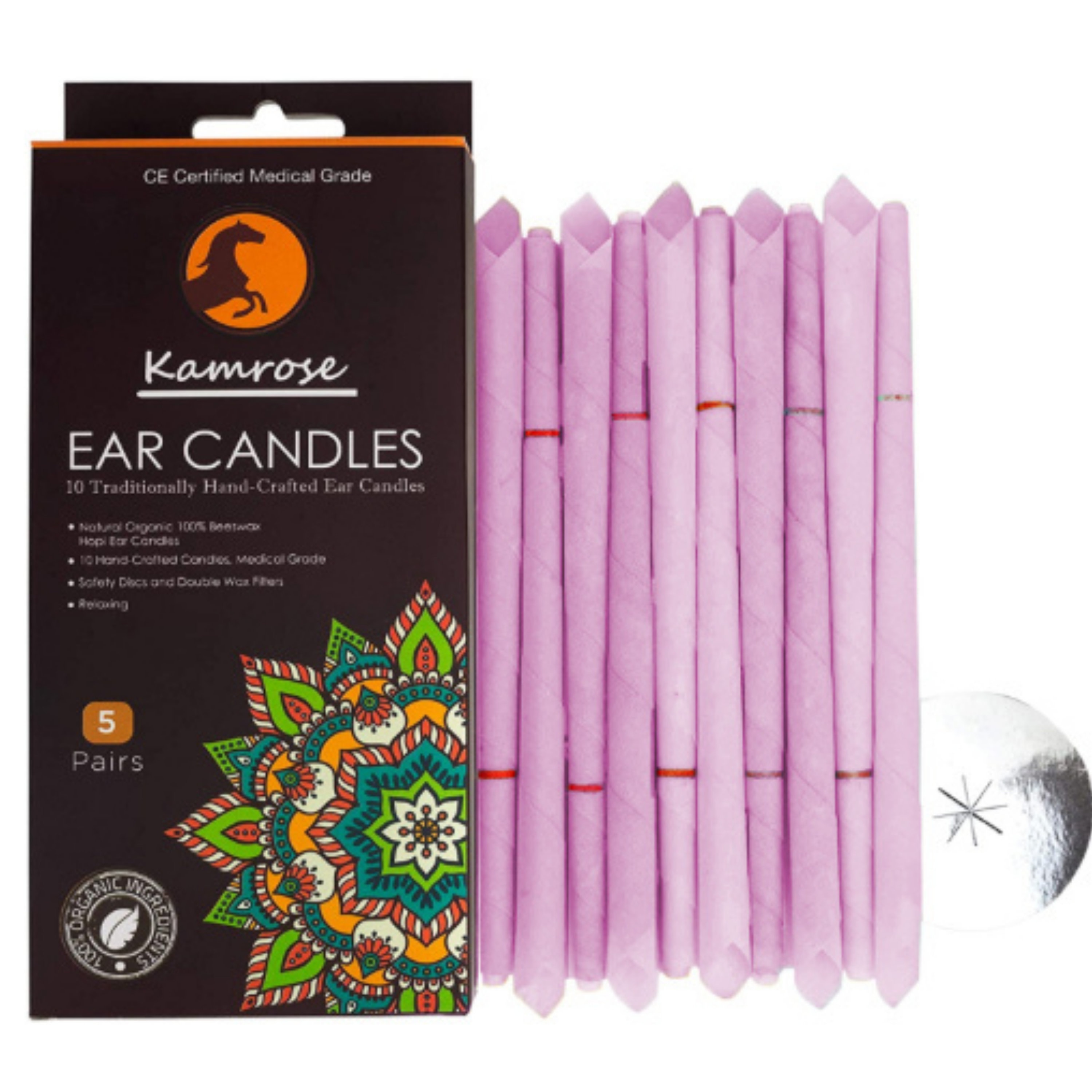 10 X Hopi Ear Candles for Blocked Ears Hopi Wax Remover 5 Protective
