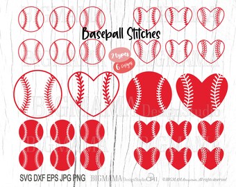 Download Softball Stitches Svg Etsy