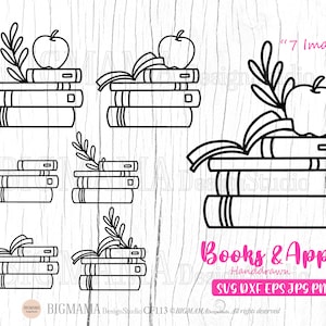 Book lover svg,Books svg,outline,Reading,svg bundle,DXF,Apple, Librarian,Cut file,Cricut,Silhouette,Commercial use,Instant download_CF113