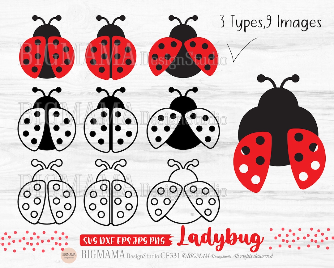 Ladybug Svg,dxf,lady Bug,cut File,cute,kids,children,layered,png ...