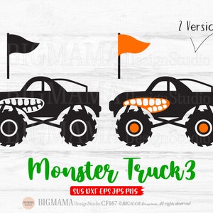 Monstertruck SVG,Auto,Hai,Geburtstag,Fahrzeug,Rennen,Junge,Kinder,DXF,Schnittdatei,Vinyl,T-Shirt,Cricut,Silhouette,Rennen,Sofort download_KF167