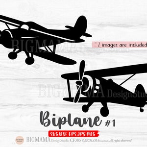 Biplano SVG,Avión,Retro,Cumpleaños,Niño,Niños,Plantilla,DXF,Archivo de corte,Archivo de corte,PNG,Clipart,Cricut,Silueta,Vector,Descarga instantánea_CF385