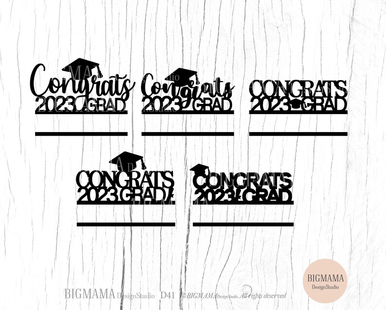 Graduation Cake Topper Svg2023classbundlediy Etsy