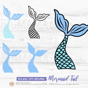 Queue de sirène SVG, Filles, Mer svg, Été, Fille, Princesse, DXF, Fichier coupé, Anniversaire, Cricut, Silhouette, PNG, Utilisation commerciale, Numérique, Téléchargement instantané_CF94