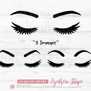 Eyelash SVG,Eyelashes SVG,Eyebrows,Eyebrow,Tattoo,Mascara,Woman,Beauty,Silhouette,Cut File,PNG,Makeup,Stencil,Cricut,Instant download_CF425