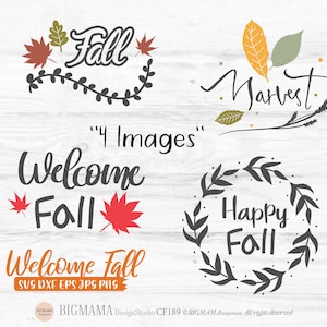 Hello Fall SVG,Welcome Fall PNG,Hello Fall Sign,DXF,Harvest Svg,Shirt,Autumn,Thanksgiving,Cricut,Silhouette,Instant download_CF189