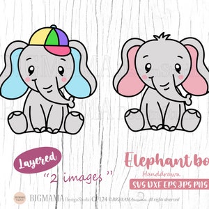 Baby Junge Elefant SVG,Elefant svg Datei,Elefant svg geschnitten Datei,Baby Shower,svg-Dateien für Cricut,Birthday,Silhouette,Instant download_KF124
