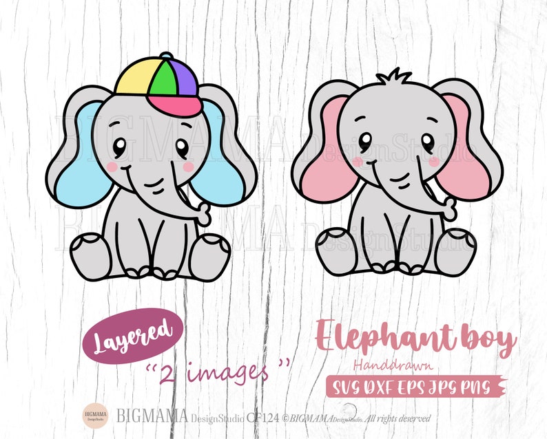 Baby Boy Elephant Svgelephant Svg Fileelephant Svg Cut Etsy