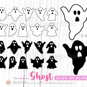 Ghost SVG,Ghost Svg Bundle,Halloween,Tshirt,DXF,Cute Ghost,Boo,Spooky,PNG,Cut file,Cricut,Layered,Ghost Clipart,Instant download_CF371